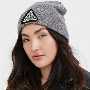 Torrid Grey Harry Potter Deathly Hallows Beanie